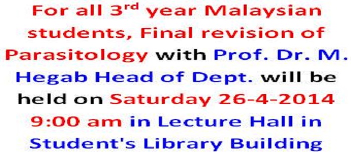 For all 3rd year Malaysian students